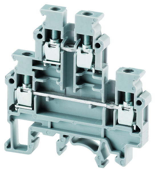 ALTECH CDL4UN Feed-through Term, Dbl level 35A,300V,22-10AWG,6mm