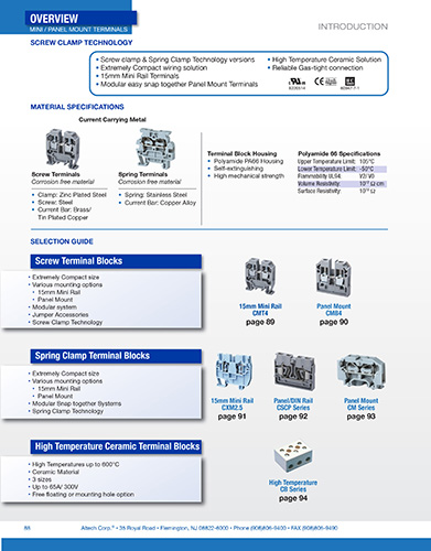 screw clamp terminal blocks