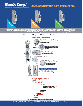 Altech Circuit Breaker Advantages