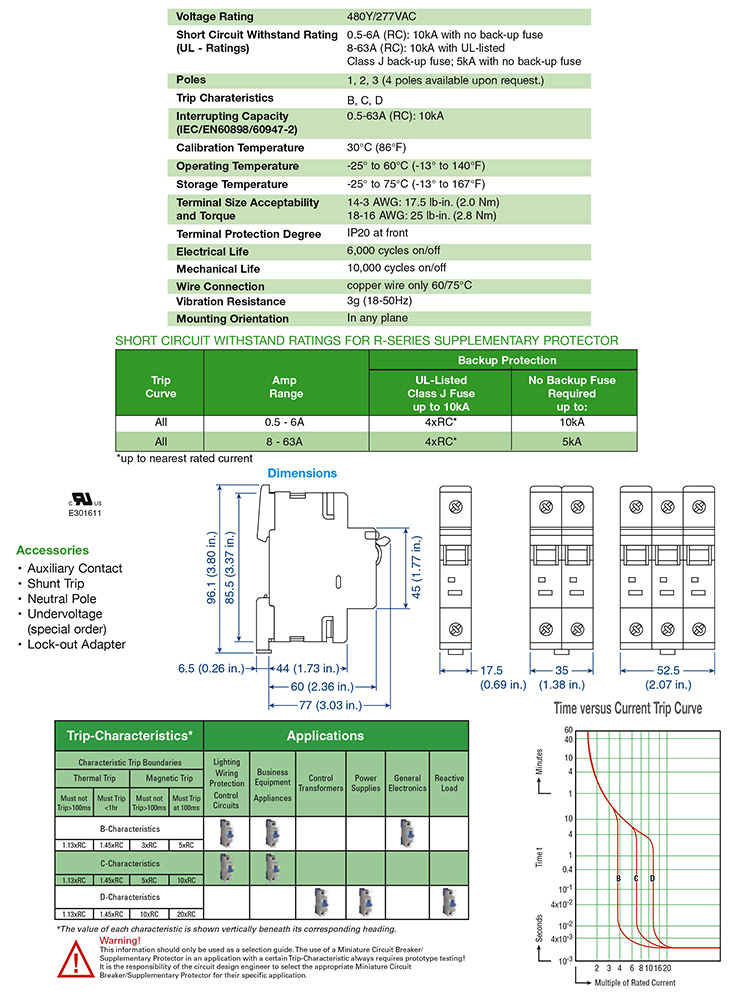 Altech R Series Supplementary Protectors