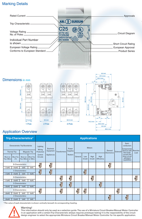 Altech L Series Circuit Breakers