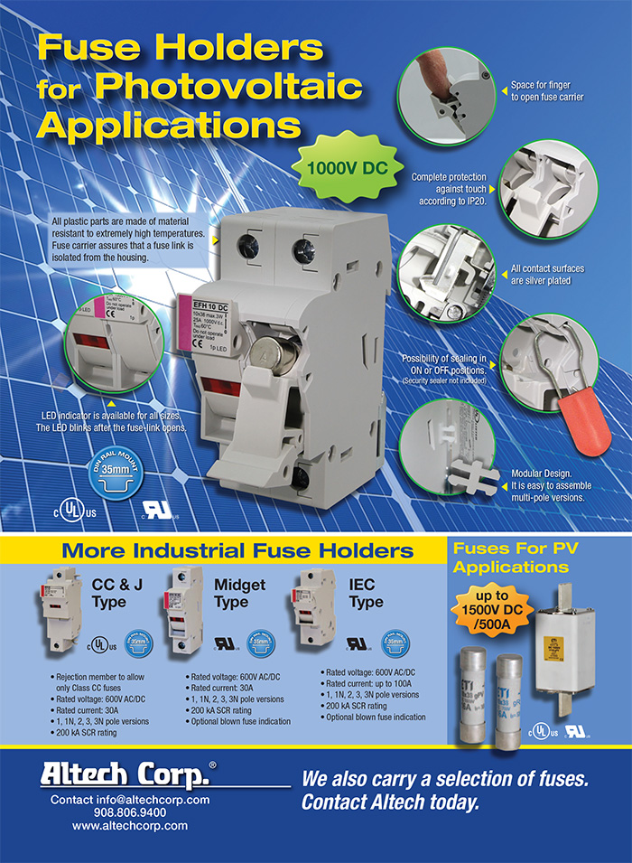 Fuse Holders for Photovoltaic Applications