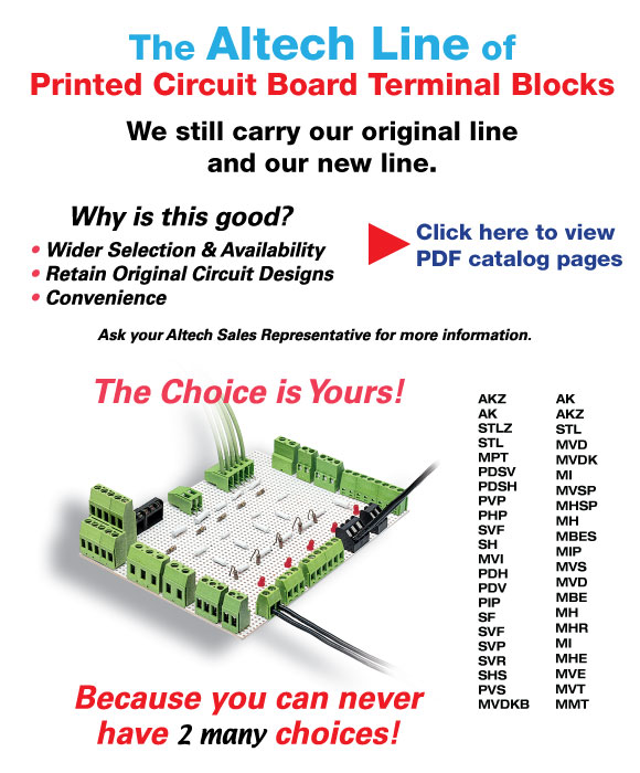 Altech Printed Circuit Board Terminal Blocks