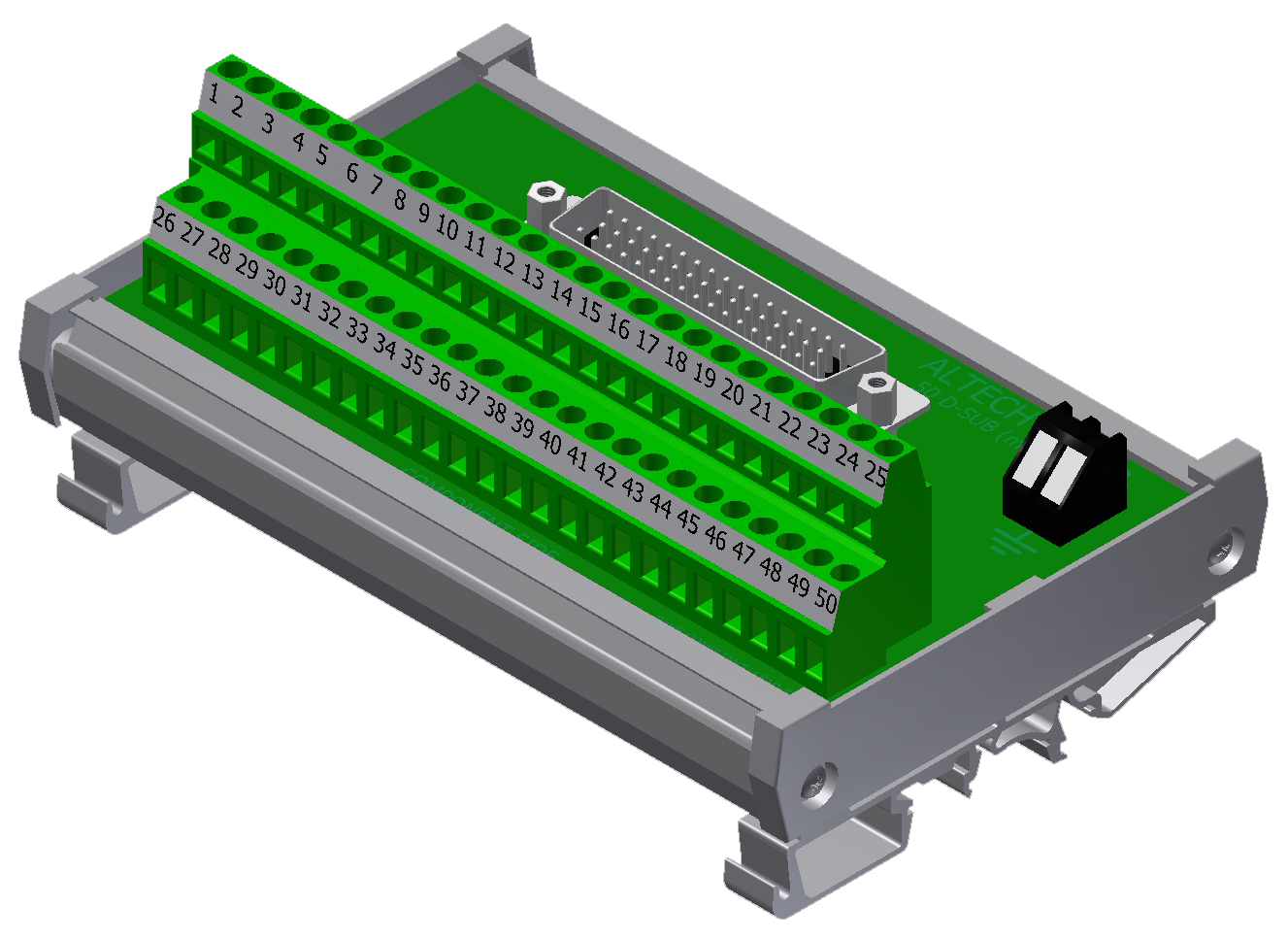 Details about   Terminal Blocks Board Module DB9-MG6 DIN Rail Mount Interface Module Male / 