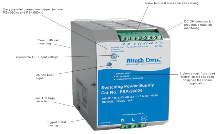 Altech PSA - PSB Power Supplies